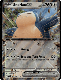 2025 Snorlax ex #76 Prismatic Evolutions