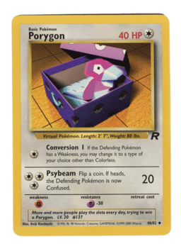 2000 Porygon #48 Team Rocket Unlimited