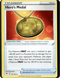 2020 Hero's Medal #152 Vivid Voltage