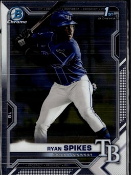 2021 Ryan Spikes #BDC-63 Chrome Prospect