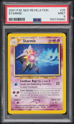 2001 Pokemon Neo Revelation Starmie #25 PSA 9 MINT