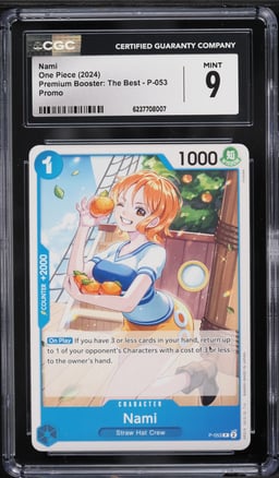 2024 One Piece Promo Premium Booster: The Best Nami #P-053 CGC 9 MINT