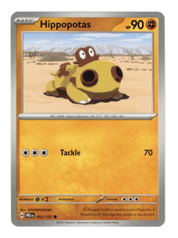 2025 Hippopotas #52 Prismatic Evolutions