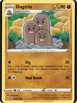 2020 Dugtrio #85 Darkness Ablaze