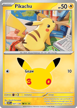 2026 Pikachu #31 30th Celebration