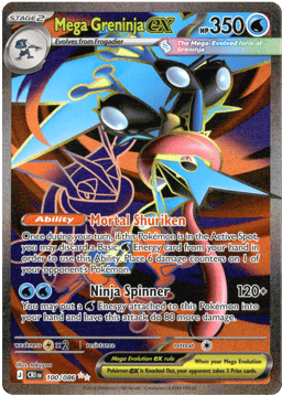 2026 Mega Greninja ex #100 Chaos Rising