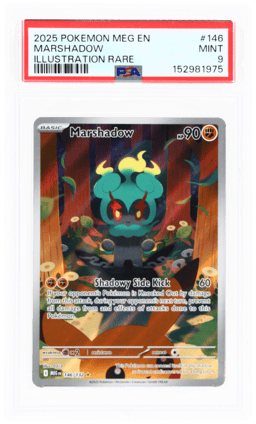 2025 Pokemon Mega Evolution Illustration Rare Marshadow #146 PSA 9