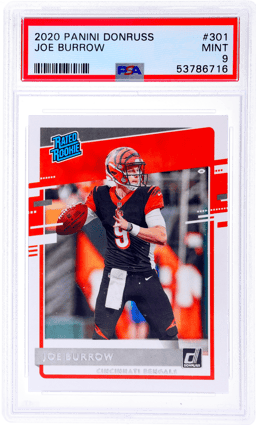 2020 Panini Donruss Joe Burrow #301 PSA 9
