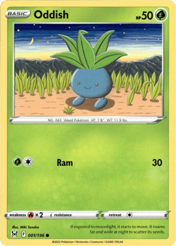 2022 Oddish #1 Lost Origin