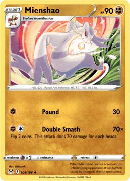 2022 Mienshao #104 Lost Origin