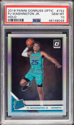 2019 Donruss Optic Holo PJ Washington #152 PSA 10
