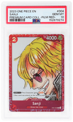 2023 One Piece Premium Collection Film Red Sanji #ST01004 PSA 10
