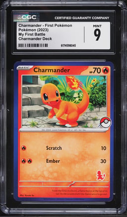 2023 Pokemon SV My First Battle Deck Charmander CGC 9 MINT