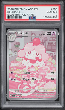 2026 Pokemon Mega Evolution Ascended Heroes IR Slurpuff #236 PSA 10 GEM MINT