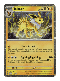 2023 Jolteon #169 Scarlet & Violet Black Star Promos