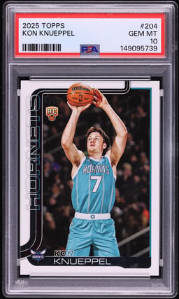 2025 Topps Basketball Kon Knueppel ROOKIE #204 PSA 10 GEM MINT
