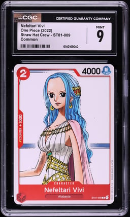 2022 One Piece Straw Hat Crew Nefeltari Vivi #ST01-009 CGC 9 MINT