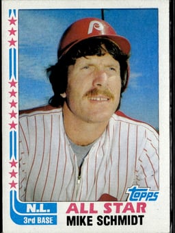1982 Mike Schmidt #339 Baseball