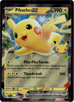 2026 Pikachu ex #53 30th Celebration