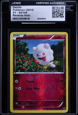 2014 Pokemon XY Reverse Holo Swirlix #94 CGC AUTH