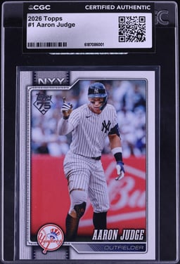 2026 Topps Aaron Judge #1 CGC AUTH