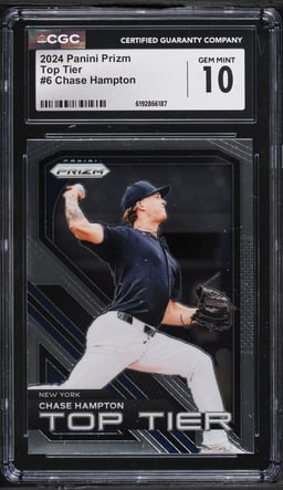 2024 Panini Prizm Top Tier Chase Hampton #6 CGC 10 GEM MINT