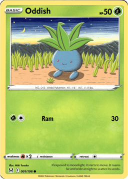 2022 Oddish #1 Lost Origin