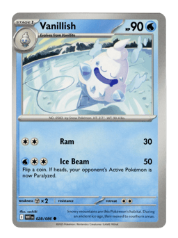 2025 Vanillish #28 White Flare