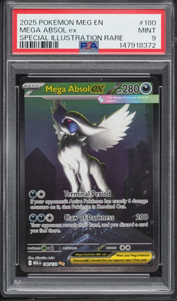 2025 Pokemon Mega Evolution SIR Mega Absol ex #180 PSA 9 MINT