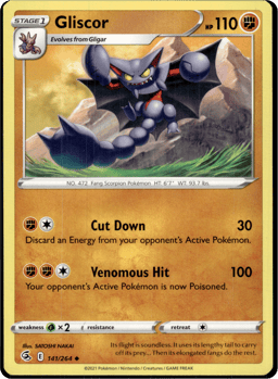 2021 Gliscor #141 Fusion Strike