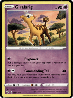 2020 Girafarig #65 Vivid Voltage