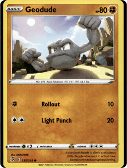 2021 Geodude #135 Fusion Strike