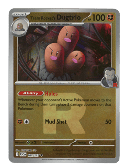 2026 Team Rocket's Dugtrio #101 Ascended Heroes