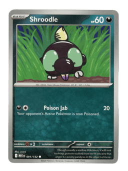 2025 Shroodle #91 Mega Evolution
