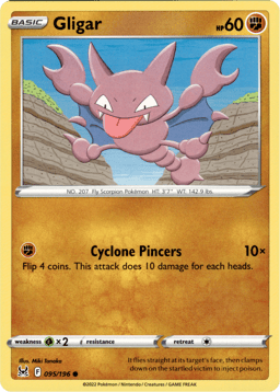 2022 Gligar #95 Lost Origin