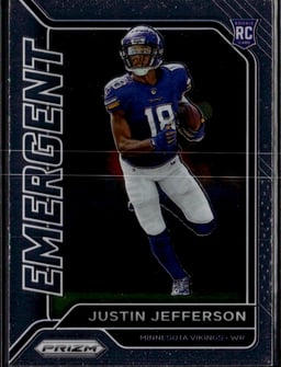 2020 Justin Jefferson #10 Prizm Emergent