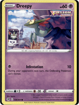 2021 Dreepy #128 Fusion Strike