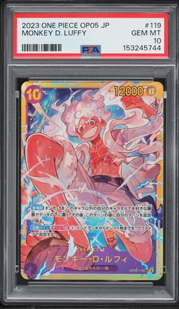 2023 One Piece Japanese Awakening Of The New Era SEC Monkey D. Luffy #OP05-119 PSA 10 GEM MINT