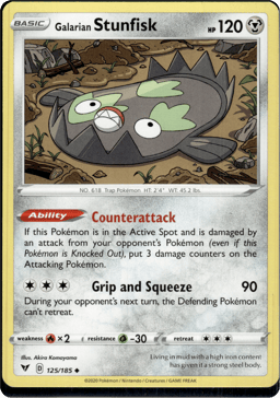 2020 Galarian Stunfisk #125 Vivid Voltage