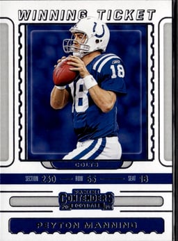 2019 Peyton Manning #WT-3 Contenders Winning Ticket