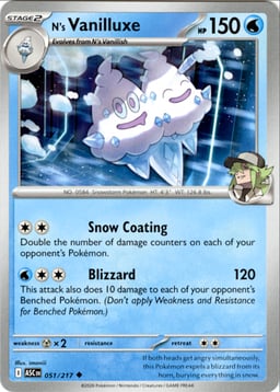 2026 N's Vanilluxe #51 Ascended Heroes