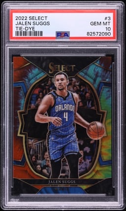 2022 Select Concourse Tie-Dye Prizm Jalen Suggs /25 #3 PSA 10 GEM MINT