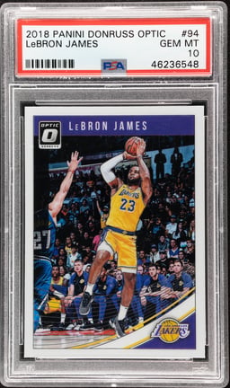 2018 Donruss Optic LeBron James #94 PSA 10
