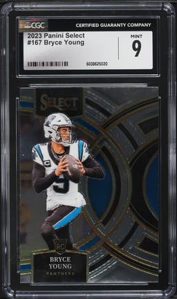 2023 Select Premier Bryce Young ROOKIE #167 CGC 9 MINT