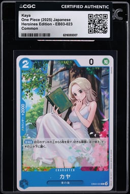 2025 One Piece Japanese Heroines Edition Kaya #EB03-023 CGC AUTH