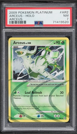 2009 Pokemon Platinum Holo Arceus #AR2 PSA 7 NRMT