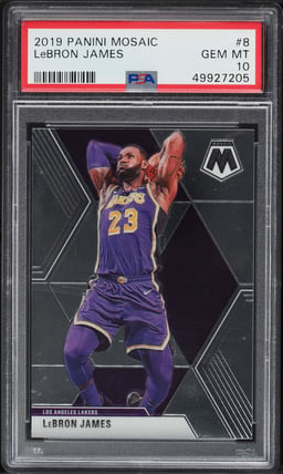 2019 Panini Mosaic LeBron James #8 PSA 10 GEM MINT