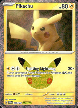 2026 Pikachu #49 30th Celebration