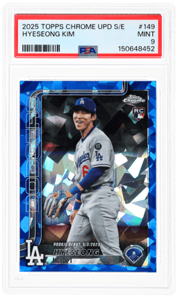 2025 Topps Chrome Update Sapphire Hyeseong Kim #USC149 PSA 9
