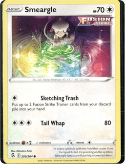2021 Smeargle #209 Fusion Strike